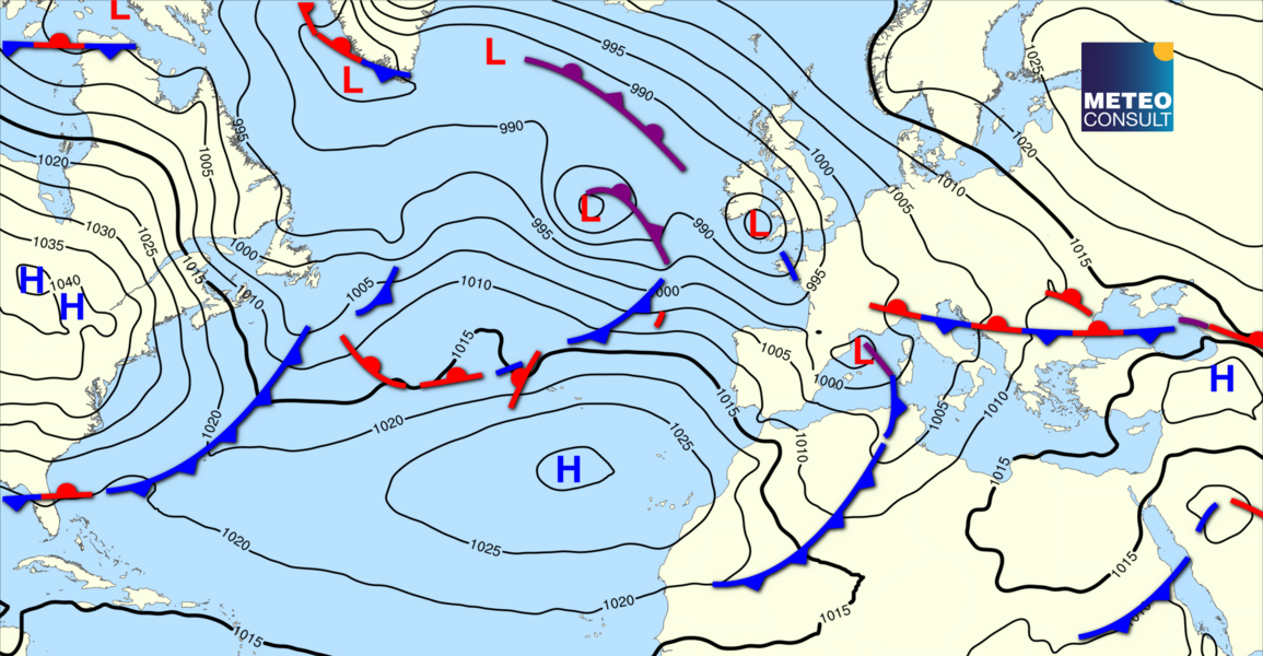 Beeld van de algemene weerssituatie