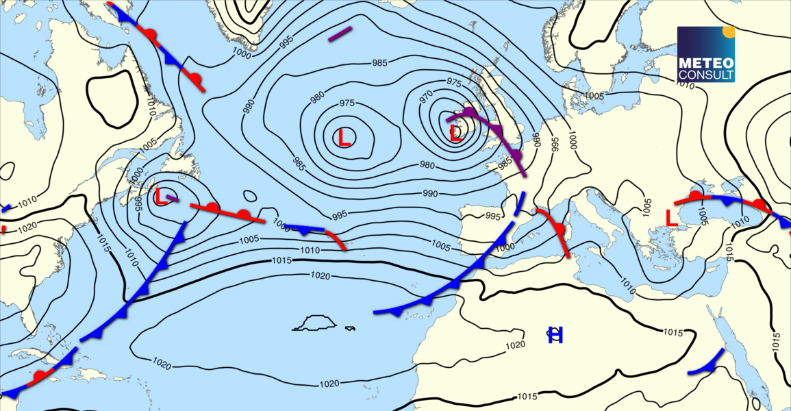 Beeld van de algemene weerssituatie