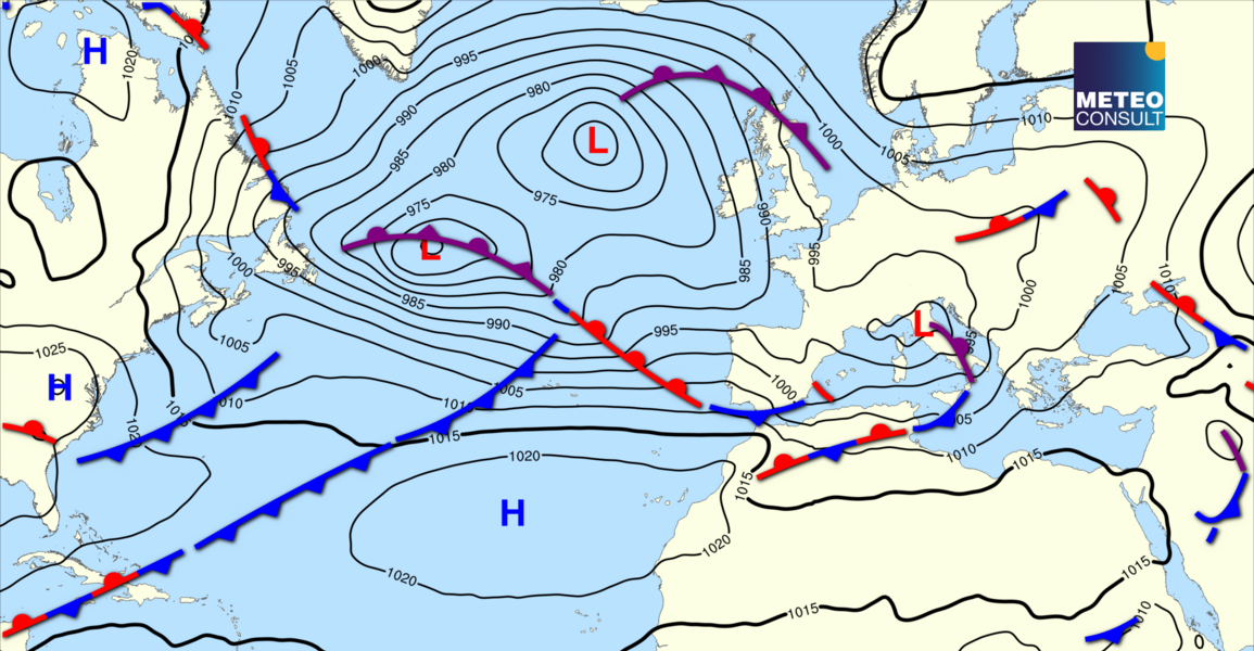 Beeld van de algemene weerssituatie
