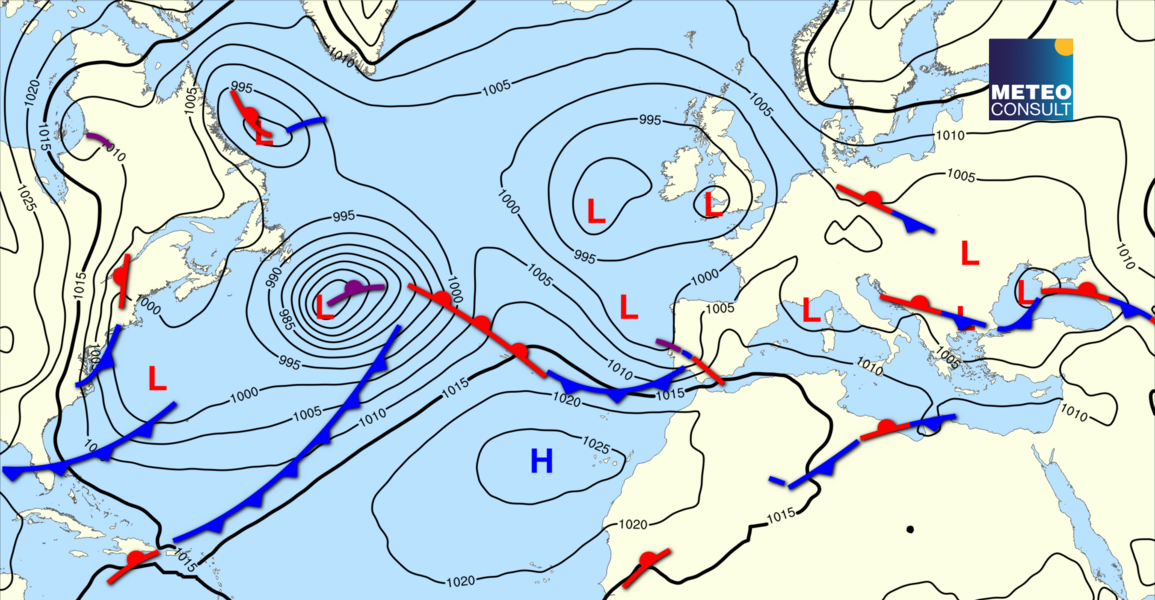 Beeld van de algemene weerssituatie