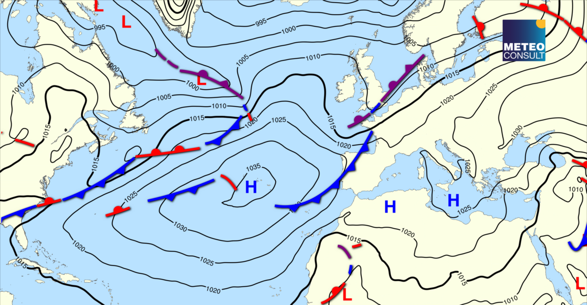 Beeld van de algemene weerssituatie