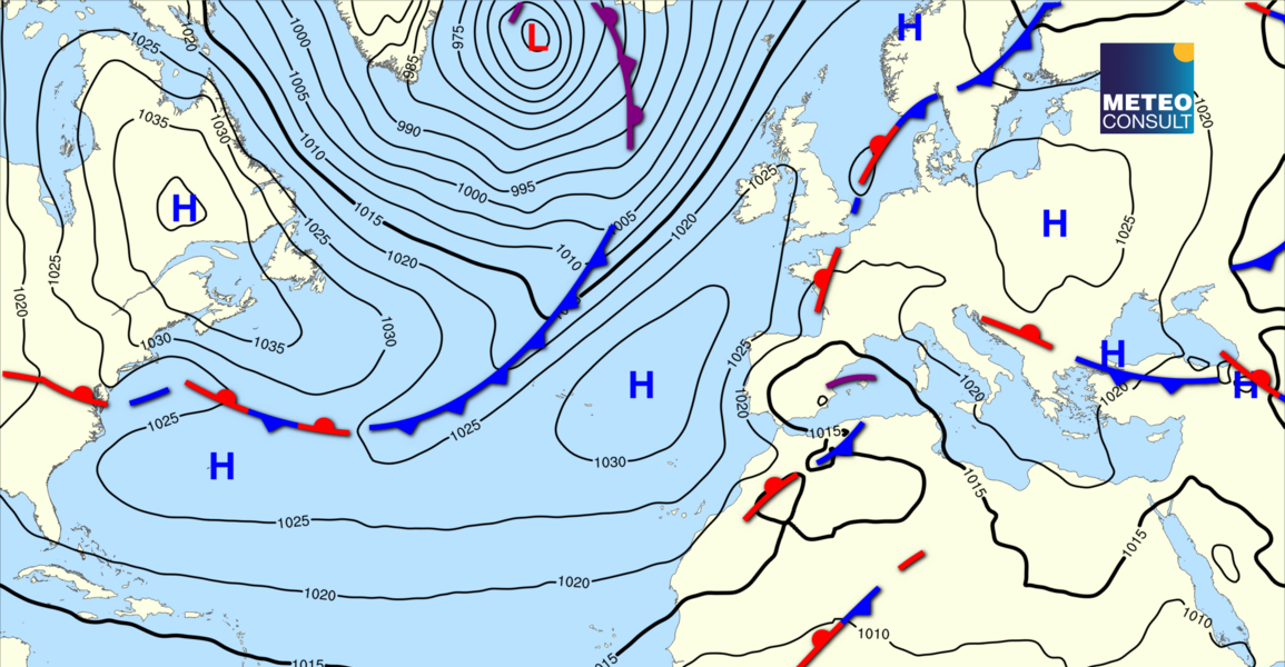 Beeld van de algemene weerssituatie