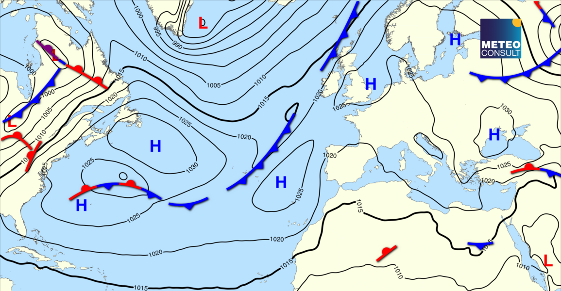 Beeld van de algemene weerssituatie