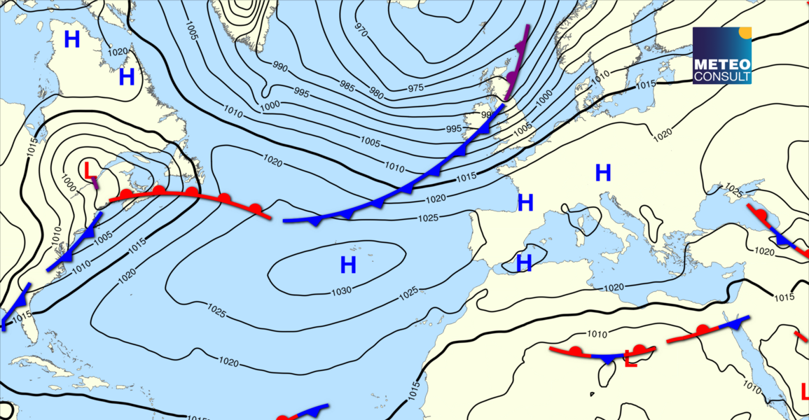 Beeld van de algemene weerssituatie