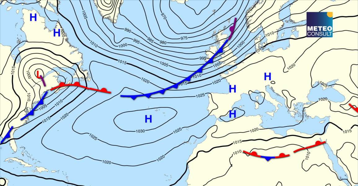 Beeld van de algemene weerssituatie