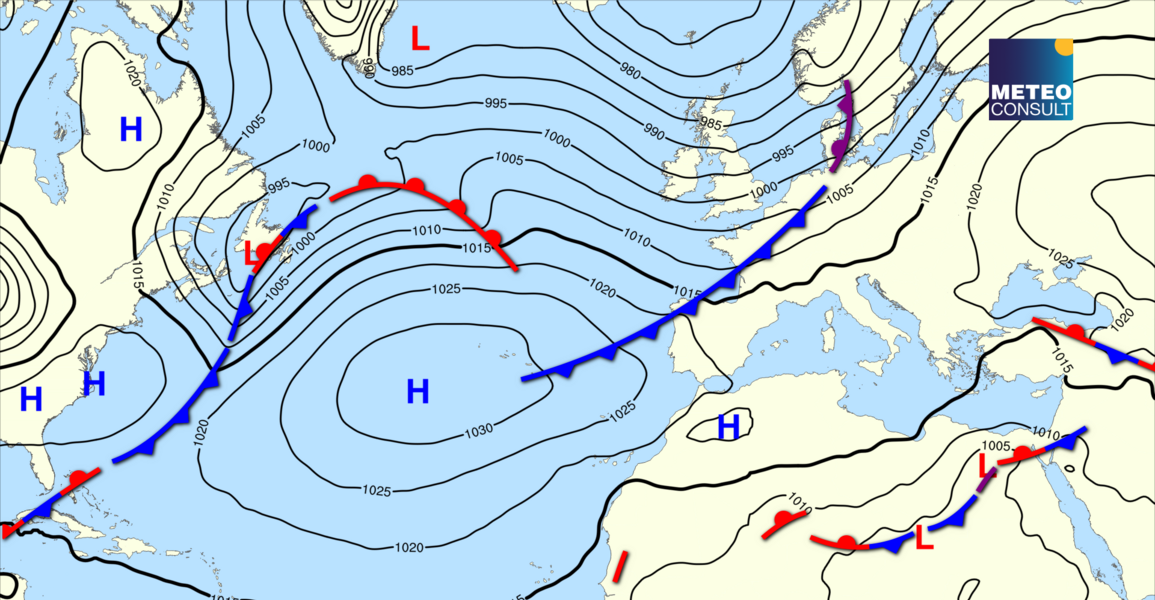 Beeld van de algemene weerssituatie