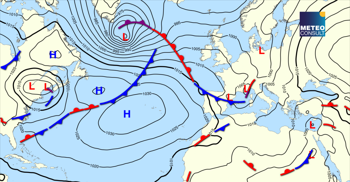 Beeld van de algemene weerssituatie