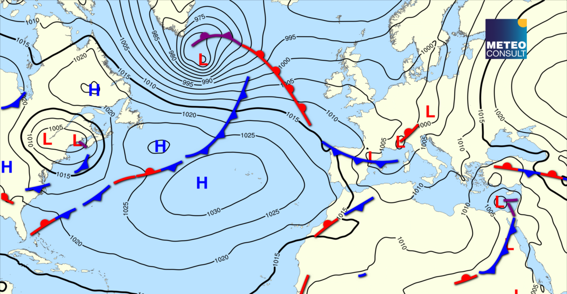 Beeld van de algemene weerssituatie