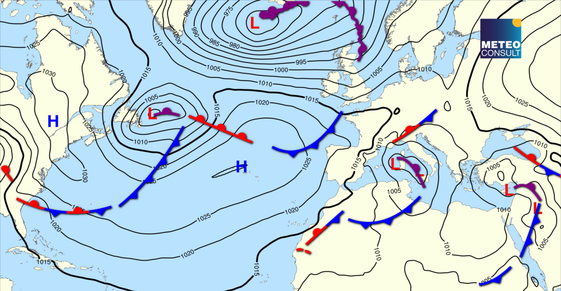 Beeld van de algemene weerssituatie