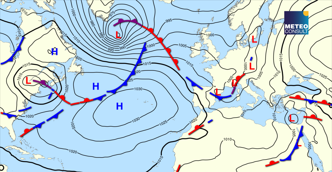 Beeld van de algemene weerssituatie