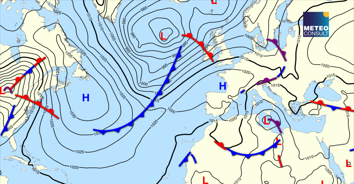 Beeld van de algemene weerssituatie