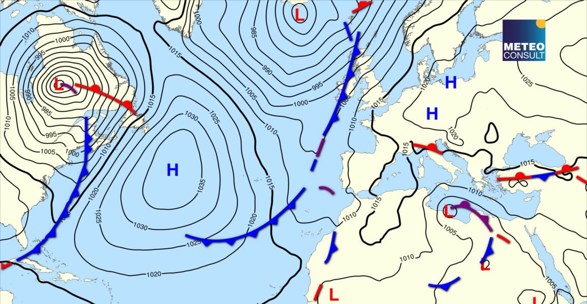 Beeld van de algemene weerssituatie