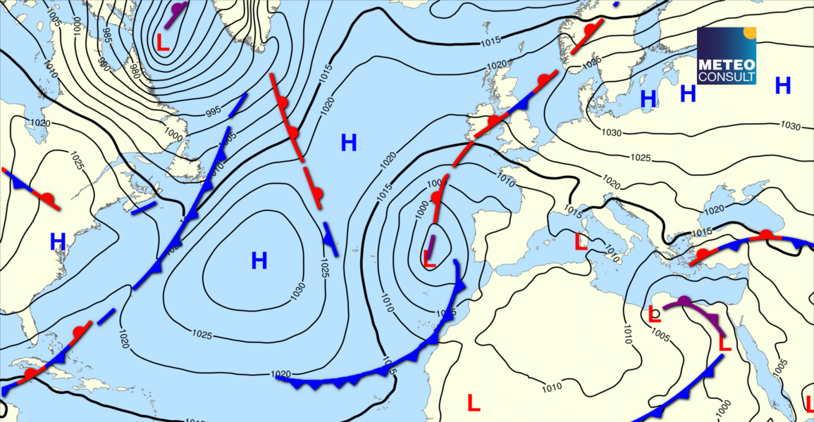 Beeld van de algemene weerssituatie