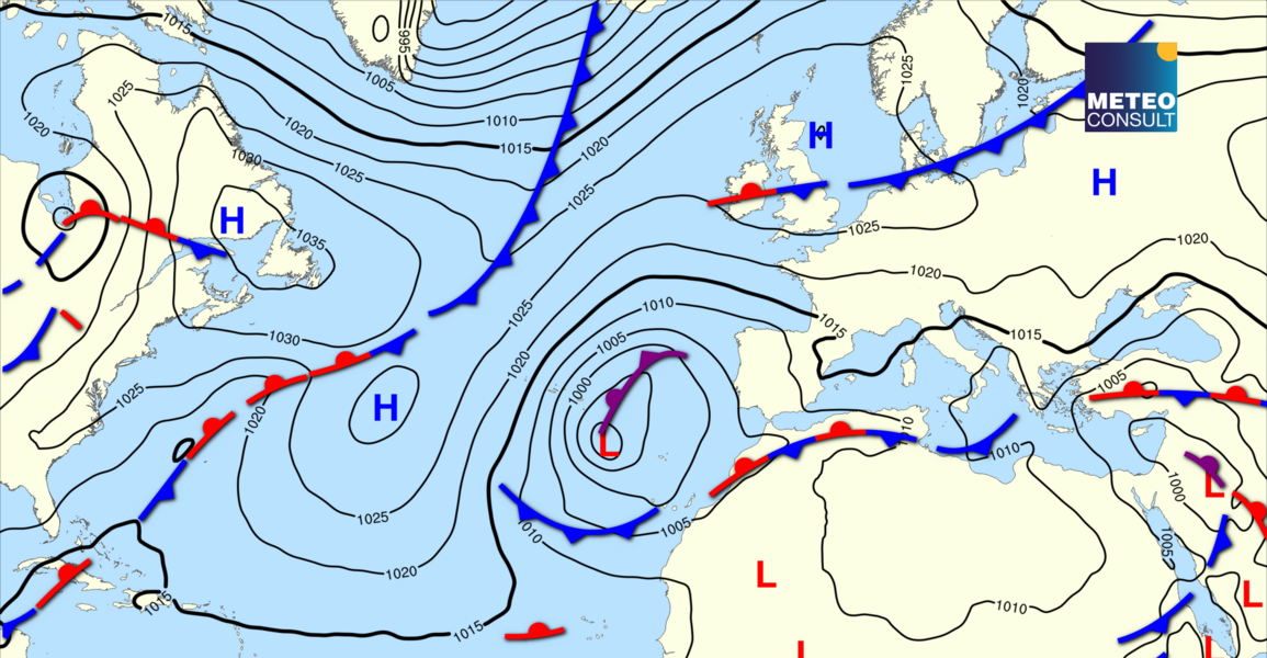 Beeld van de algemene weerssituatie