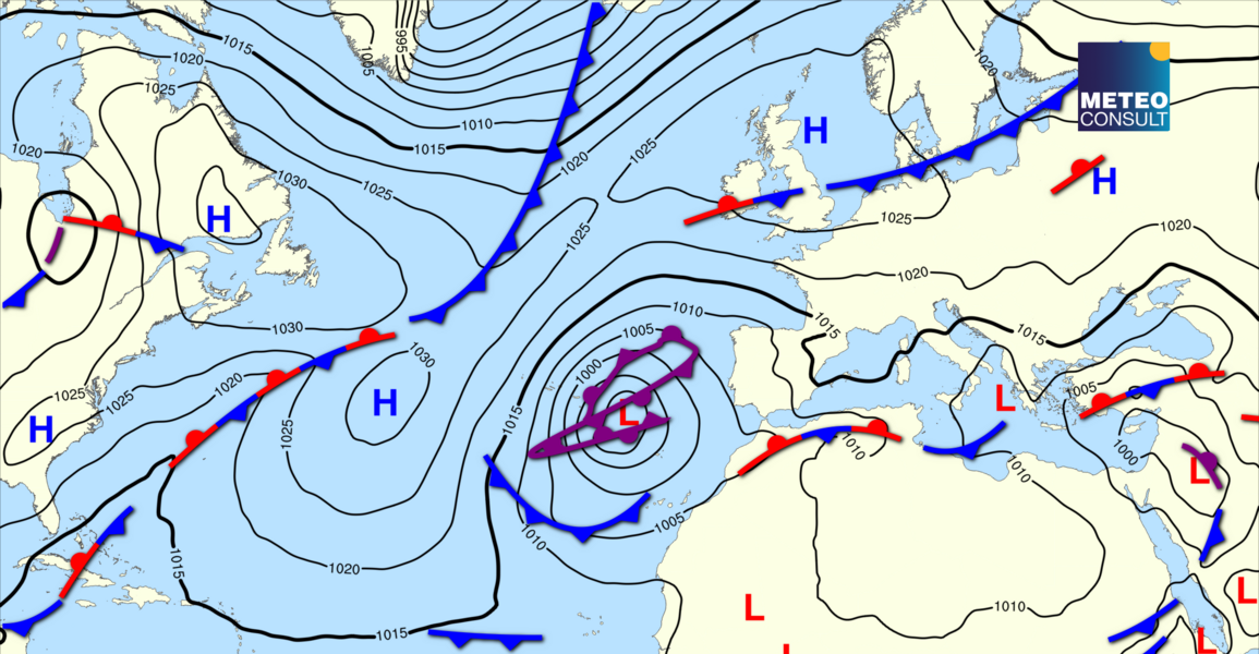 Beeld van de algemene weerssituatie