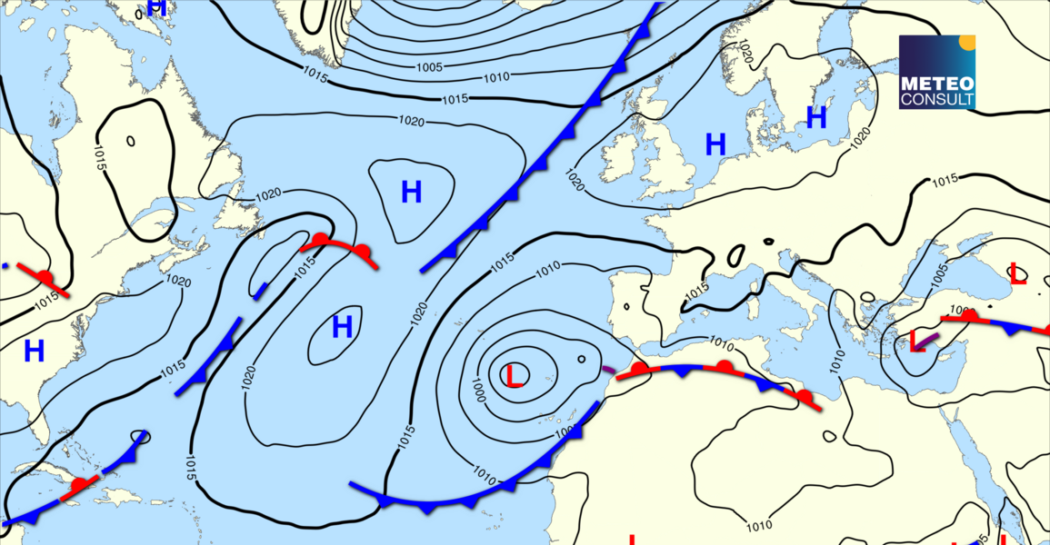 Beeld van de algemene weerssituatie