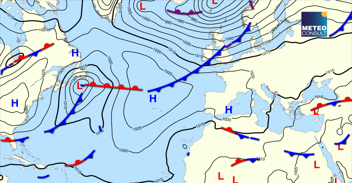 Beeld van de algemene weerssituatie