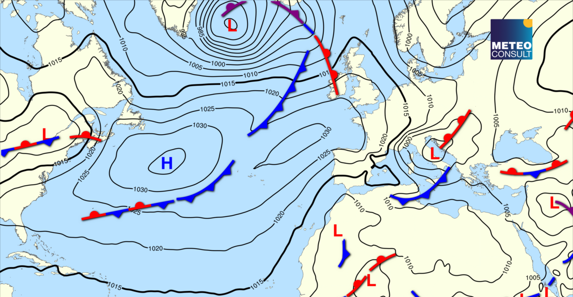 Beeld van de algemene weerssituatie