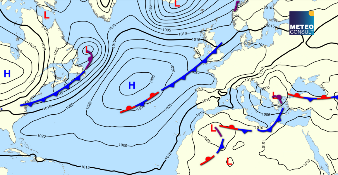 Beeld van de algemene weerssituatie