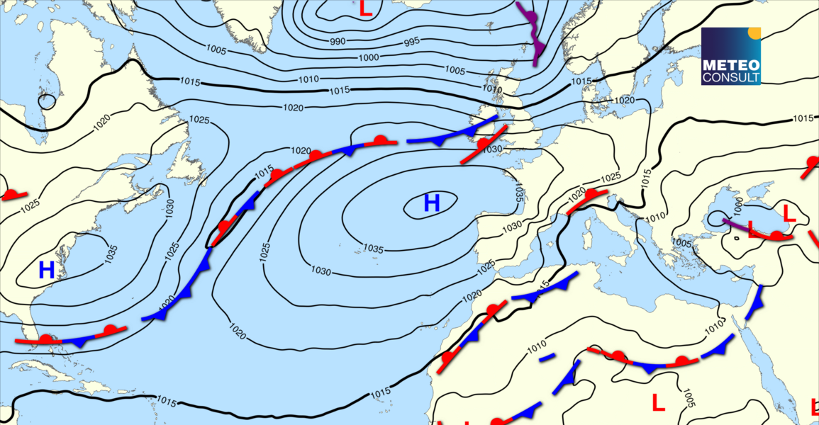 Beeld van de algemene weerssituatie