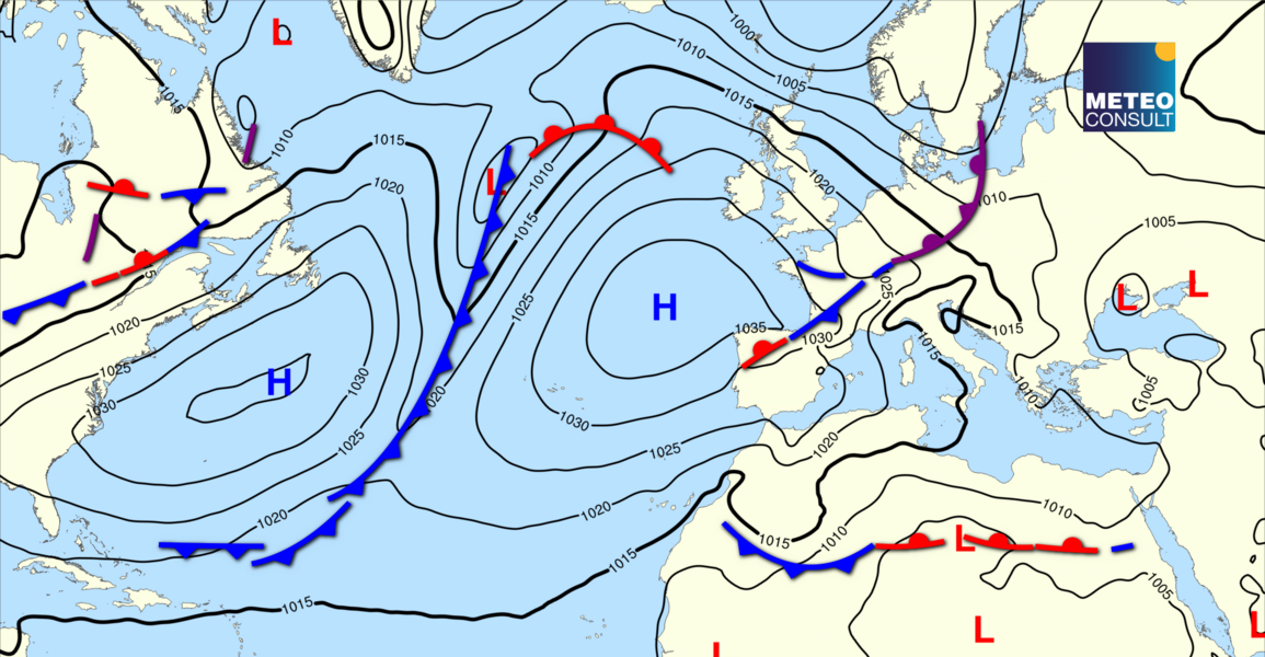 Beeld van de algemene weerssituatie