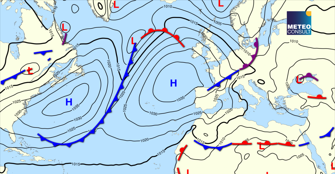 Beeld van de algemene weerssituatie