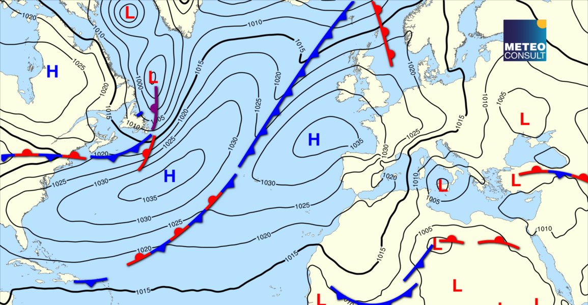 Beeld van de algemene weerssituatie