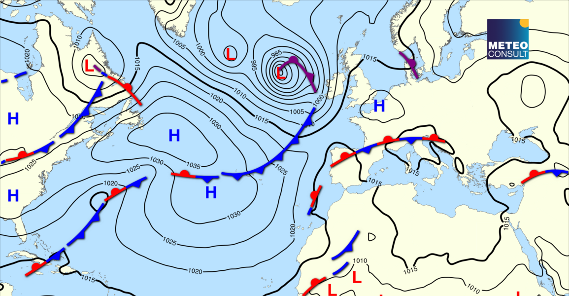 Beeld van de algemene weerssituatie