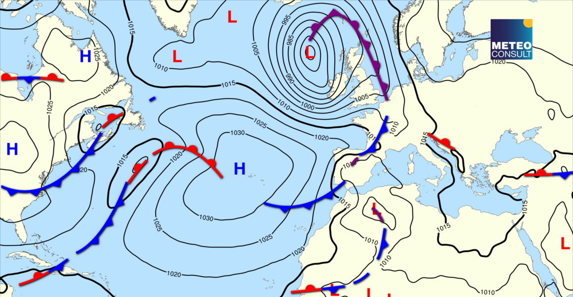 Beeld van de algemene weerssituatie