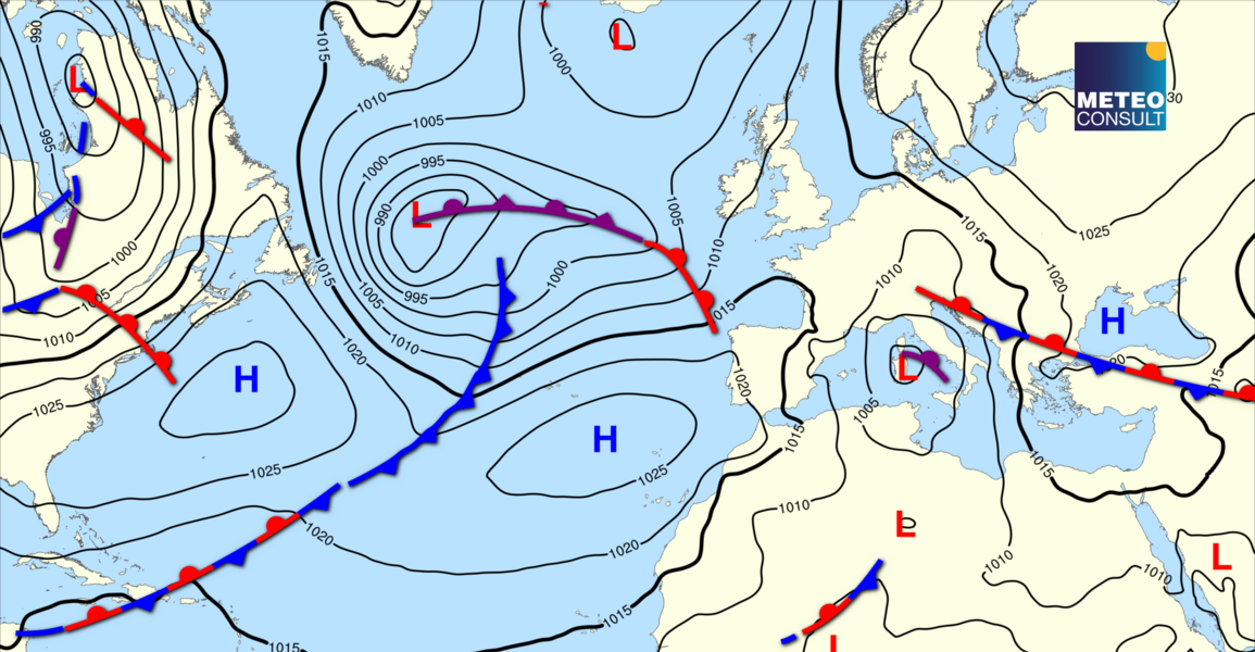 Beeld van de algemene weerssituatie