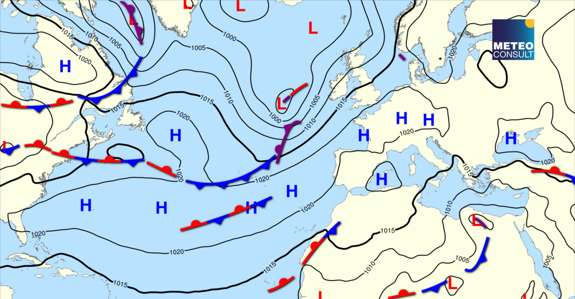 Beeld van de algemene weerssituatie