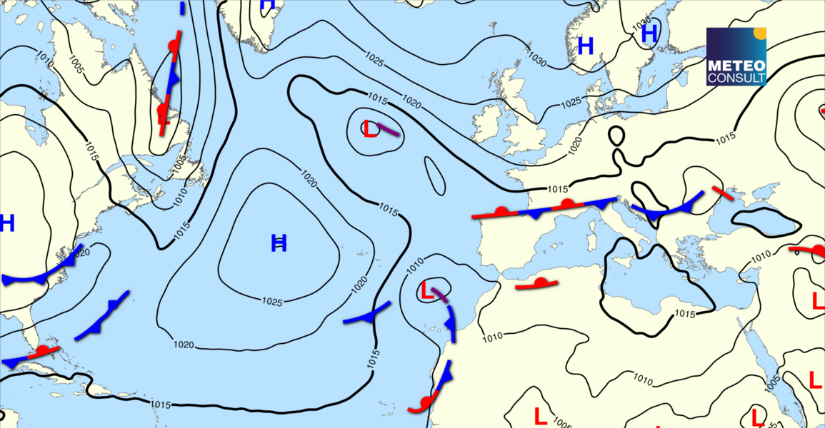 Beeld van de algemene weerssituatie