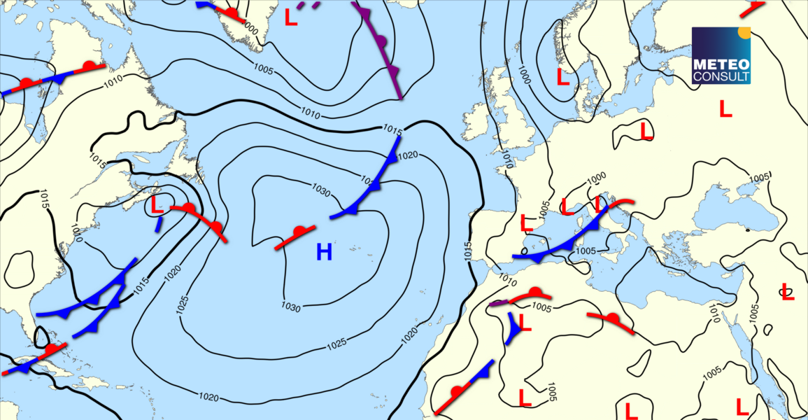 Beeld van de algemene weerssituatie