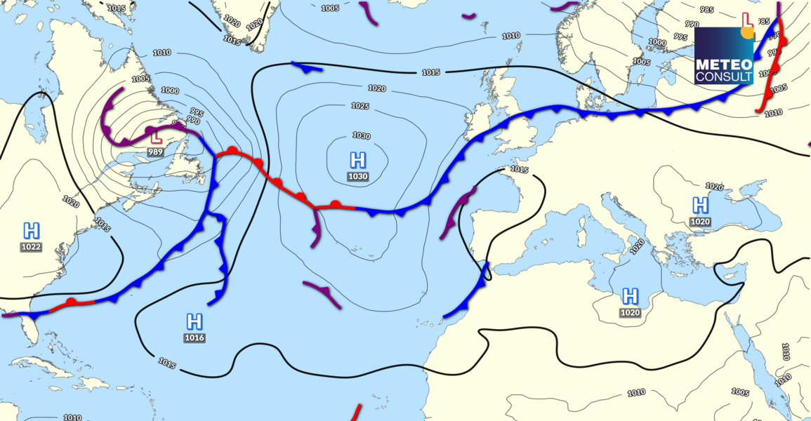 Beeld van de algemene weerssituatie