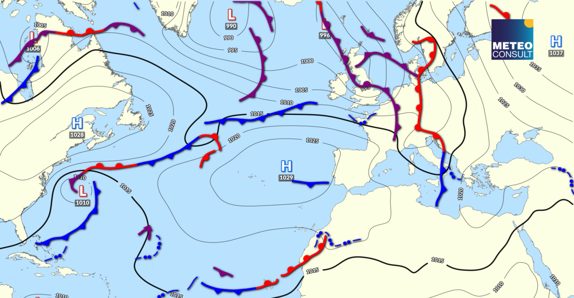 Beeld van de algemene weerssituatie