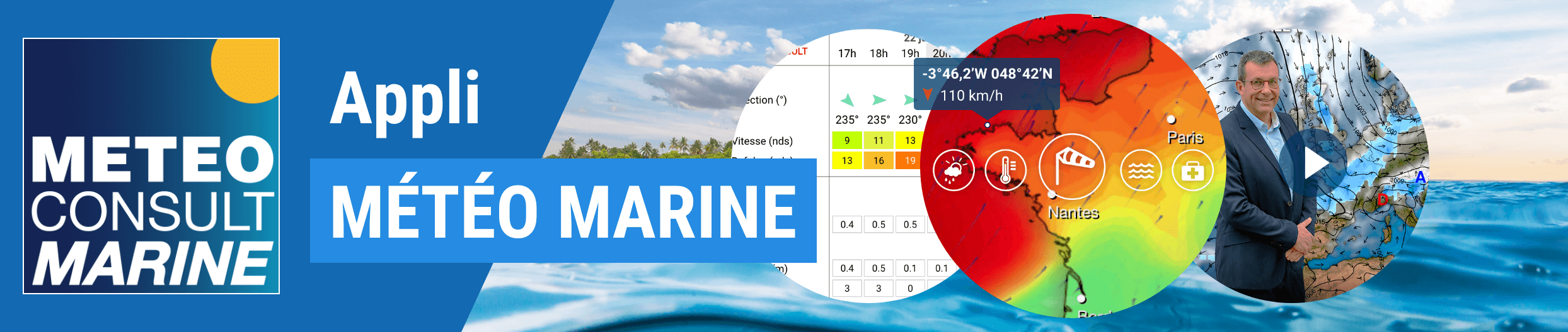 Application mobile Previsions Marine gratuites à 15 jours METEO — free download